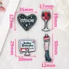 8pcs True Crime Charms créatifs acryliques colorés de coeur coeur jambes fille giroule collier pendentif bricolage accessoires