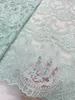 Pure witte Afrikaanse mesh kanten stoffen 2021 Hoogwaardige droge kanten stof Frans Nigeriaanse tule net kant -stof voor trouwjurk