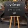 Wedding Welcome Sign Decal Rustic Wood Wedding Decor Bride and Groom Names Wedding Date Customized Vinyl Sticker New Arrival