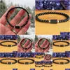 Beaded MG1935 Design Russian Shungite 4 MM Black Tourmaline Wrist Mala Natural Gemstone Armband Drop Delivery Smycken Armband DHRQC