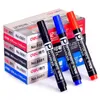 10pcs Permanent Marker Pen Oil-Based Paint Marker 3 Colors Signature Pen Waterproof Stationery Supplies