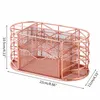 Mesh Desk Organizer Pen Holder With Drawer Cosmetic Skincare Storage Holder