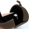 Design speciale Velvet Wedding Double Ring a sospensione scatola di gioielli di buona qualità Display regalo