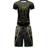 MMA Rashguard T-Shirt Men's Suit Boxing Training Suit Set BJJ Gi Rashguard Muay Thai MMA Shorts Workout Jogging Tracksuit