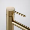 Bagnolux Luxury Morden Brushed Gold Toalettskran One Handtag Trim Badrumsvask Kran Hett och kall badrum Vanity Mixer Tap