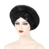 African Woman Ethnic Turban Caps for Religious Gathering Sunproof Wedding Hijab 240325