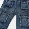 Eonmodish Men's Wear |2024 Primavera/Summer Nuovi prodotti American Street Tide Pesante Industria Lavatura da lavoro Desiderio Denim Pantaloni