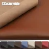 135 سم في عرض Litchi Pu Leatherette Faux Leather Fabric Manthetic لخياطة Bow Bag Brouches Sofa Car Diy Hademade Material