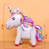 1PCS 3D jednorożca Rainbow Pegasus balony dziecięce baby shower festiwal świąteczny