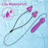 Andere gezondheidsschoonheidsartikelen Nipple Clamp Vibrators 2in1 Women Clitoris Nipple Dual Stimulator Massager Vrouwelijke masturbator Vibrerend volwassenen volwassen speelgoed L410