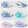 Kvalitetskor Sandal Summer Shark Slippers Shark Slides Thick Soled Shoes Kids Flat Sandals Gradient Flip Flops