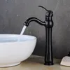 Torneiras de bacia Orb/níquel/deck preto montagem em banheiro pia de banheiro maçaneta única maça