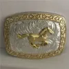 1 PCS Golden Horse Western Cowboy Belt Buckle للرجال Hebillas Cinturon Jeans Belt Head Fit 4cm Wide Belts2499