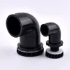 2~20pcs I.D 20~50mm Black PVC Pipe Aquarium Butt Fish Tank Drain Joints Home DIY Tube 90° Elbow Water Drainage Connectors