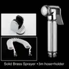 Vidric Bidets Faucet Sprayer Solid Brass Chrome Handheld Tootion Bathile Bidet Garden Faucet Gold Bidet Head Pet Shower Spray El