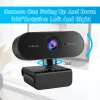 Webcams Wsdcam HD 1080P Cam Webcam Computer PC Web USB Camera with Microphone Rotate Camera for Video Calling Conference Work