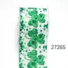 Tryckta grosgrainband för hårbågar DIY, St. Patrick's Day, Handmade Material, 5 Yards, 26593