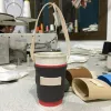 Drankbeker draagtas mok mouw wikkel kleurrijke canvas easy-take cup set drinking cup tas duurzaam handgemaakt canvas cup tas home