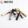 TEECKEE 30pcs 10-60 mm Metallgurt Schwanzklammschnalle Hosenträger Gürtelstopper Brieftasche Lederverschluss Zinklegungsende DIY-Accessoire