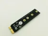 Kort PCIe till M2 M Key Connector Adapter M2 SSD NVME PCIE X1 Full Speed ​​M.2 2280 Aluminiumkylande SSD Termisk kiselskiva kylning