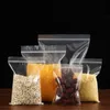 TETP 100pcs sacche di plastica a zip trasparente a cibi reclosabili imballaggi in stoffa di viaggio per casa sigillare varie dimensioni di varie dimensioni