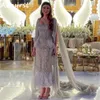 Aenyrst Luxury Feather Square Collar Prom Dresses Mermaid Beaded Ribbons女性のためのイブニングドレス
