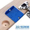 Blauw scharniergat boorgeleider 35 mm 40 mm locator gat opener sjabloon deur kasten diy gereedschap voor houtbewerking handgereedschap