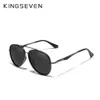 Kingseven Brand Classic Pilot Pilate Sunglasses Mens Mens Rill Sun Blanes Oceear UV Blocking Oculos N7936 240410