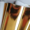 Miroir brillant brillant PU fausse en cuir tasses de tissu de tissu électroplate du sac de bricolage de bricolage
