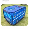 Toy Tents Children Police Car Theme Toy Tent Kids Portable Tent Indoor Outdoor Foldable Playroom Game House Boy Girl Cosplay Game Tent L410