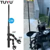 Tuyu Motorcykelkamerahållare styret för fastan kläm cykelmontering för GoPro Max DJI Invisible Selfie Stick för Insta360 One X2 R