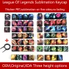 MICE League of Legends Custom All Summoner Heroes Personality KeyCap för mekanisk spel Mini GK61 Anne Pro 2 60% tangentbordstangentknappar