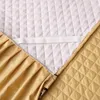 Luxury Quilted Padding Bed Skirt Sanding Soft Thicken Bedspread 1pc Lace Edge Bedspread Not Including Pillowcase