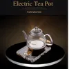 KAMJOVE-Thick Glass Electric Kettle, Boiling Tea, Health Intelligence, Colorful Crystal Stove