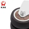 Kak 4pcs 2 pouces de roues pivotantes de frein pivotant pour chariot palette universelle en caoutchouc souple