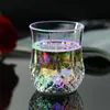 Coppa di vetro luminoso a LED multicolore Rainbow lampeggiante Light Light Ups Cups Night Club Party Bar Festival Bar festa