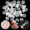 100pcs blanc noir transparent transparent non glisser les verrous du cordon de silicone bascules pour le masque à crampons