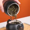 Caddy de té portátil de estilo japonés bolsa de té de viaje sellada jarro de cocina para el bote de té de café de la cocina del hogar