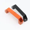 120 mm medelstora avstånd svart orange aluminiumlegering tjock handtag verktygslåda handtag skåp dörr handtag industriell utrustning handtag