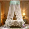 Mosquito Net pour lit double dôme à une porte à porte à porte couture de lit de lit Été empêche les moustiques décoration de chambre à domicile romantique