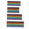 100/150 Pcs Cable Markers Colourful C-Type Marker Number Tag Label For Wire 1.5/2.5/4/ 6mm²