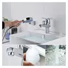 Bathroom Basin Faucet Set Deck Mounted Sink Mixer with Shower Head Toilet Water Wash Basin Tap Cold Hot Water Mixing Valve Tap