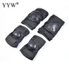 4 PCs Sports Protective Gear Conjunto de cotovelo Prag PROTECTOR HATE PARA CRIANÇAS PARA CRIANÇAS ADULTAS ASSINAR CASAGEM DE CAPAÇÃO PACATO DE CAPAÇÃO