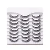 False Eyelashes Handmade Reusable Long Curl Soft Light Natural Thick Fluffy Lashes Fl Strip Eyelash Extensions Makeup Accessory Drop D Otnwt