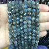 Natural Stone Beads Labradorite Faceted Round Rondelle Square Oval Irregular Shape for Making Jewelry DIY Bracelet