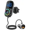 Players BC71 Car FM Transmitter Car Charger Bluetooth 5.0 QC 3.0 Fast Charge PD Car Charger MP3 Music Player Tools Ambient Light TF Card