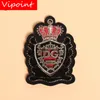 Remodery Dente Sprobrush Metal Patch Letter Crown Crown Crown Applique Giacca BACKGE TAMPIO PER ABBIATO PW227288