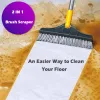 Multifunctioneel 2 in 1 reinigingsvloer Borstel Busborstel Borstel Lange handgreep Stijfe Broom Mop voor het wassen van ramen verstelbare borstel voor t