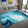 Abstract Marble Print Chambre salon Carpet Nordic Style Soft Anti-Slip Chepside Ratin Floor Mat Decoration Home Decoration