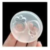 Baking Moulds Crystal Silicone Mold Handmade Drop Glue Chubby Head Goldfish Lollipop Snowflake Decoration